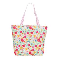 Floral Print Tote Bag - Pink 1