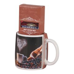Ghirardelli Mug and Hot Cocoa Mix Set - Heart Smoke Ring