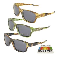 Camouflage Print Sport Sunglasses with Polarized Lenses
