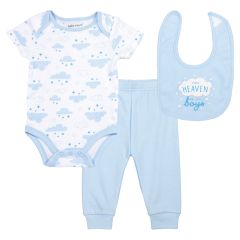 3-Piece Baby Clothing Set - Thank Heaven for Little Boys
