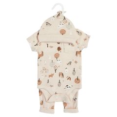 3-Piece Ribbed Cotton Baby Clothing Set