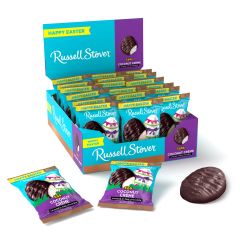 Russell Stover Chocolate Eggs - Coconut Cream - 18ct Display