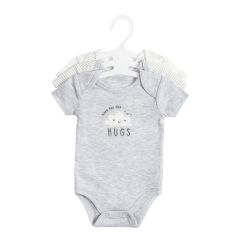 3-Piece Baby Bodysuits - Here for the Hugs
