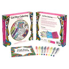 Gel Pen Coloring Book & Kit