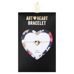 Art Heart Bracelet - Mom I Love You