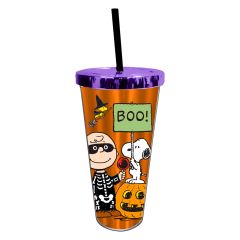Peanuts Boo Foil Travel Cup with Straw