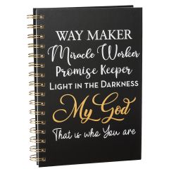 African American Expressions - Way Maker My God Spiral Journal