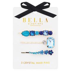 Crystal Hair Pins - Aqua
