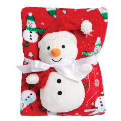 2-Piece Blanket and Plush Doll - Frosty the Snowman