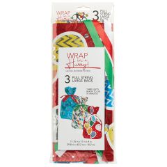 Wrap in a Hurry Pull-String Gift Bags - Large