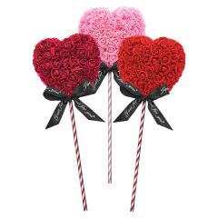 Always and Forever Flower Heart Lollipops