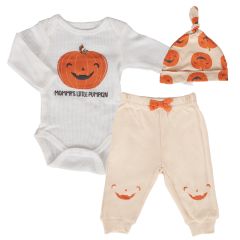 3-Piece Mommy's Little Pumpkin Baby Clothing Set