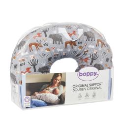 Boppy Original Support Nursing Pillow - Gray Forest Animals