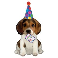 Jumbo Foil Balloon - Birthday Puppy