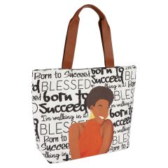 African American Expressions - Born to Succeed Tote