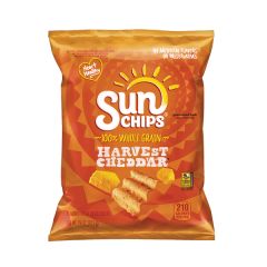 Sunchips Harvest Cheddar Whole Grain Snacks - Large Single Serving Size