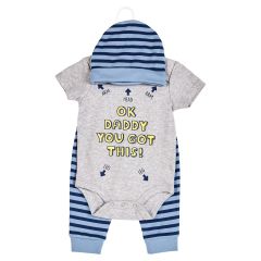 3-Piece Baby Clothing Set - OK Daddy You Got This