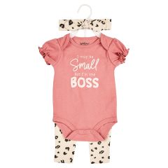 3-Piece Baby Clothing Set - I'm Small but I'm the Boss