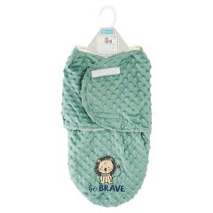 Soft Swaddle Sack with Applique - Be Brave