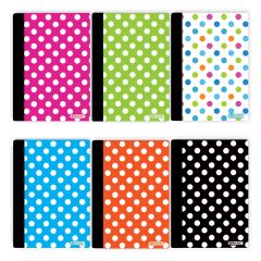 Composition Book with Polka Dot Poly Cover