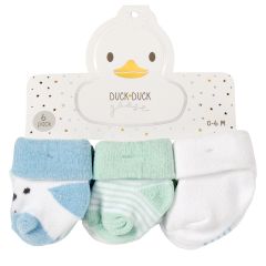 6-Pair Ultra-Soft Baby Socks - Blue