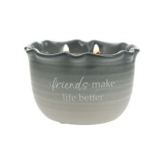 Soy Wax Double Wick Reveal Candle with Hidden Message - Forever Friends