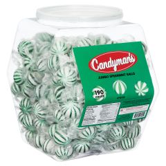 Candyman's Jumbo Spearmint Candy Balls - Changemaker Display Tub