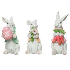 Faux-Carved Bunny Figures