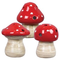 Ceramic Woodland Mushroom with LED Light 4