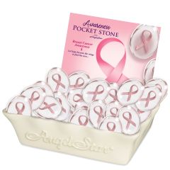 Pink Ribbon Pocket Stones