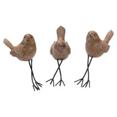 Bird Shelf Sitters with Metal Legs