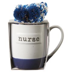 Ceramic Mug and Socks Set - Nurse an Angel in Scrubs