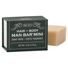 Men's Hair & Body Man Bar Mini - Ebony Wood & Coffee