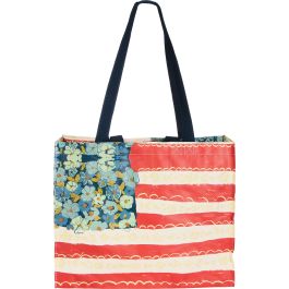 Floral Flag Carryall Tote