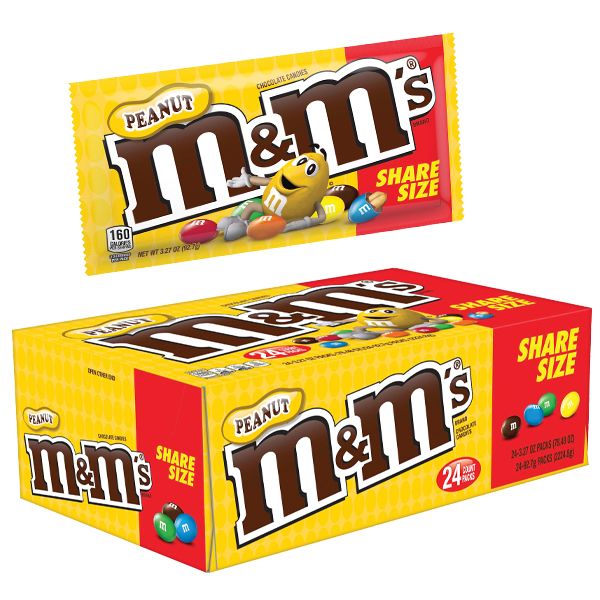 . M&M's (Plain or Peanut) By the Box (36 Count)