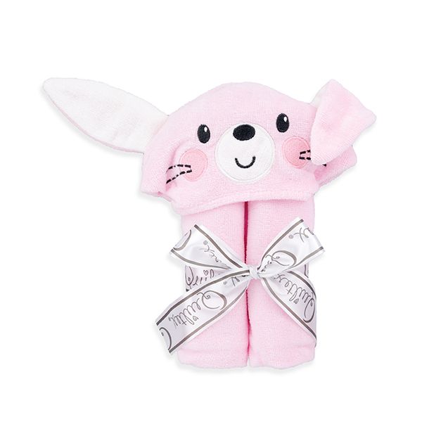 Wholesale Hooded Baby Bath Wrap - Pink Bunny | Kelli's Gift Shop Suppliers