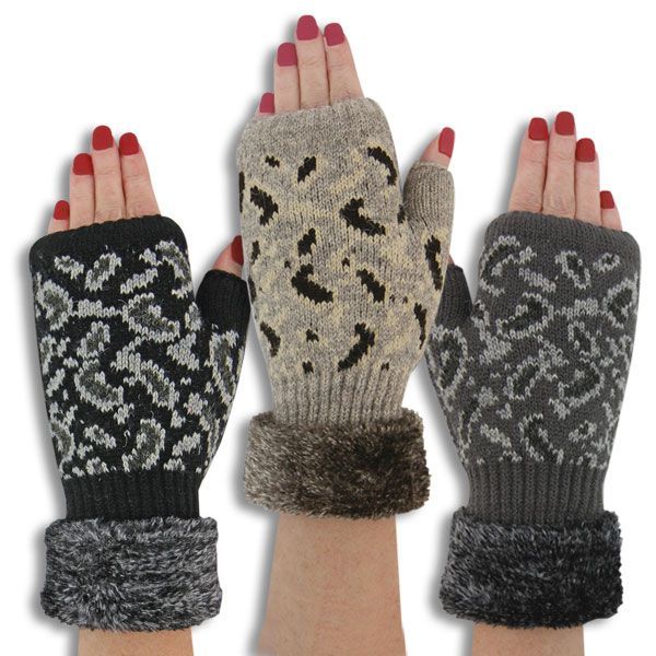 Wholesale Animal Print Fingerless Gloves | Kelli's Gift Shop Suppliers