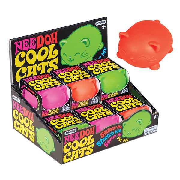 Wholesale Nee Doh The Groovy Glob Stress Ball - Cool Cats