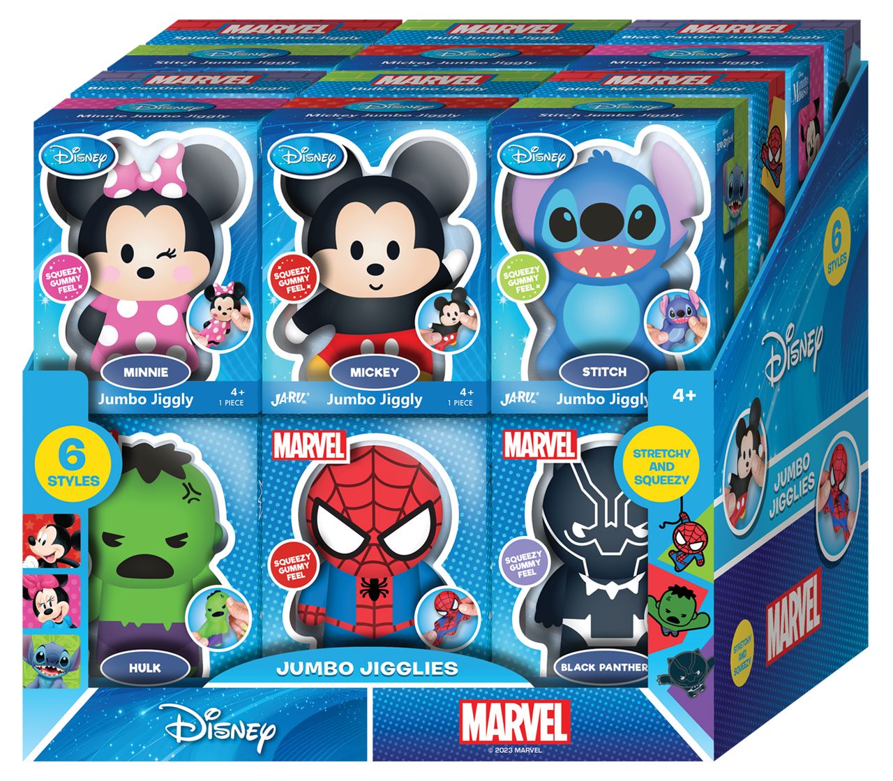Wholesale Disney and Marvel Jumbo Jiggly Characters | Kelli's Gifts