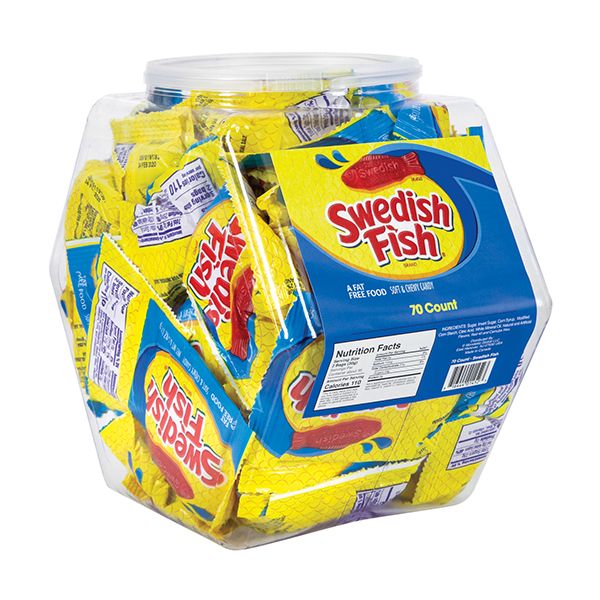 Wholesale Swedish Fish Fun Size Bags - Changemaker Display Tub | Kelli's Gifts Wholesale Swedish Fish Fun Size Bags - Changemaker Display Tub | Kelli's Gifts
