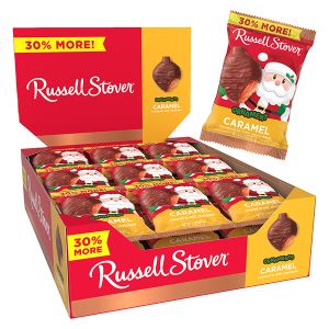 Russell Stover Chocolate Christmas Ornaments - Caramel