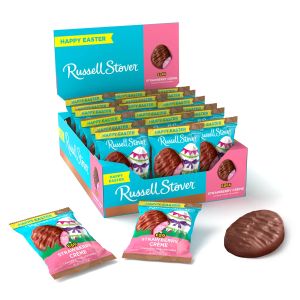 Russell Stover Chocolate Eggs - Strawberry Cream - 18ct Display