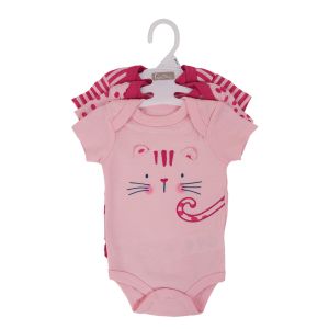 3-Pack Baby Body Suit Set - Kitty Kat