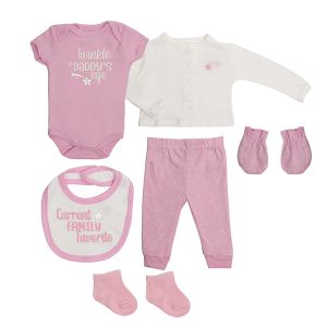 6-Piece Baby Set - Current Family Favorite - Pink