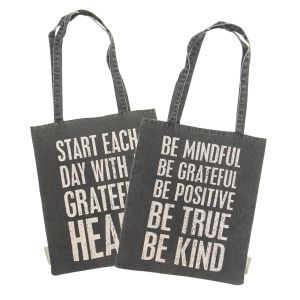 Canvas Tote Bag - Be True Be Kind