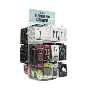 Kelli's Electronic Essentials - Retail Spinner Display For Gift Shops