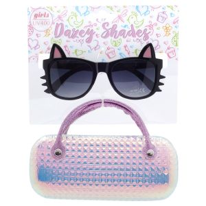 UV400 Tween Sunglasses with Case - Cat