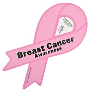 Pink Car Magnet - Breast Cancer Awareness