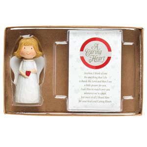 Itty Bitty Blessings Angel and Prayer Card Set - Caring Heart