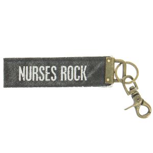 Canvas Keychain - Nurses Rock